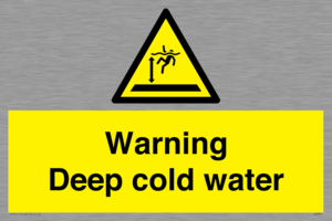 Warning Deep cold water 