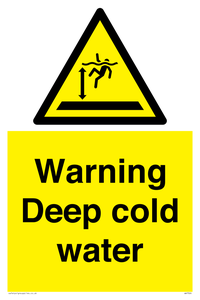 Warning Deep cold water