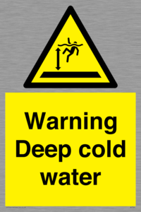 Warning Deep cold water 