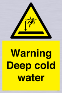 Warning Deep cold water 
