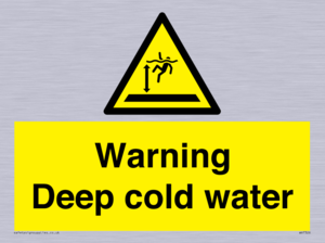 Warning Deep cold water 