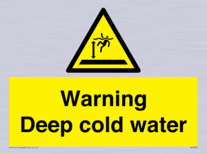 Warning Deep cold water 
