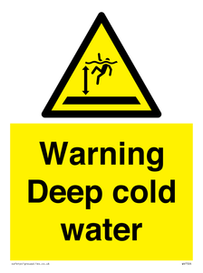 Warning Deep cold water 