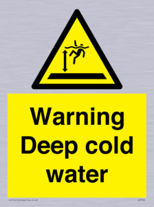 Warning Deep cold water 