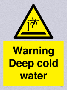 Warning Deep cold water 