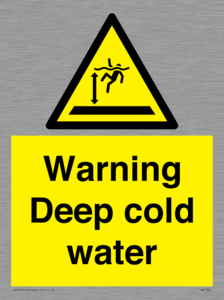 Warning Deep cold water 