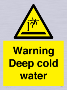 Warning Deep cold water 