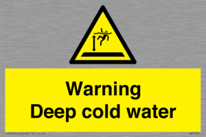 Warning Deep cold water 