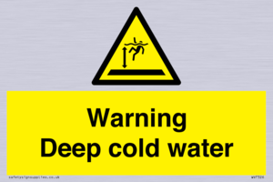 Warning Deep cold water 