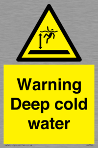 Warning Deep cold water 