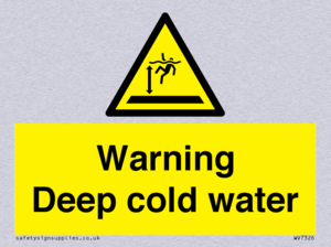 Warning Deep cold water 