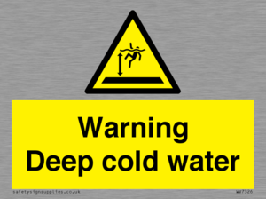 Warning Deep cold water 