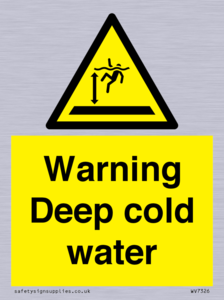 Warning Deep cold water 