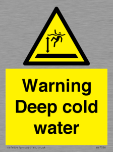 Warning Deep cold water 