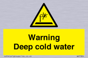 Warning Deep cold water 