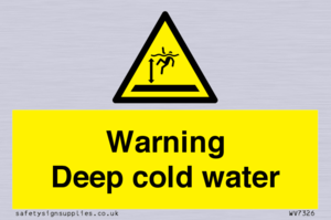Warning Deep cold water 