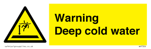 Warning Deep cold water 