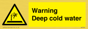 Warning Deep cold water 
