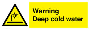 Warning Deep cold water 