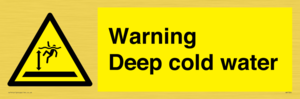 Warning Deep cold water 
