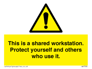 This is a shared workstation. Protect yourself and others who use it.