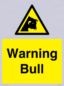Warning bull