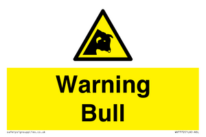 Warning bull