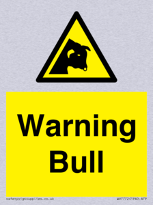 Warning bull