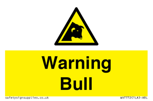 Warning bull