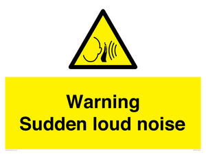 Warning Sudden loud noise
