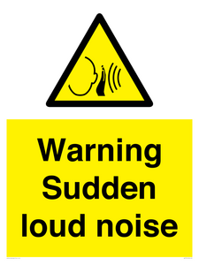 Warning Sudden loud noise