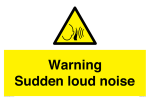 Warning Sudden loud noise