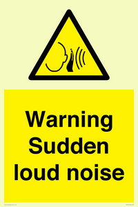 Warning Sudden loud noise