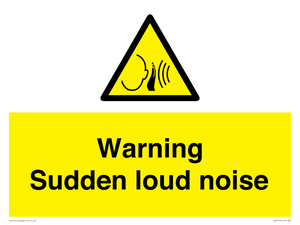 Warning Sudden loud noise