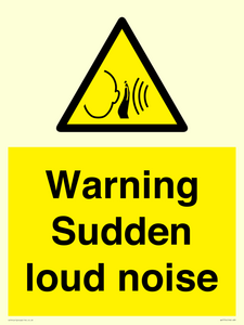 Warning Sudden loud noise