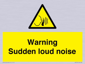 Warning Sudden loud noise