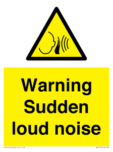 Warning Sudden loud noise