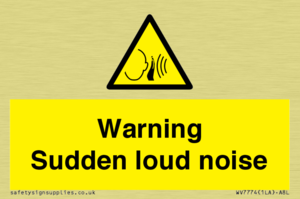 Warning Sudden loud noise