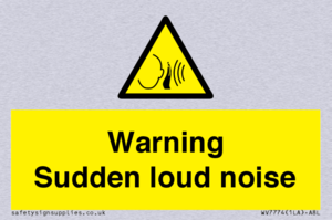 Warning Sudden loud noise
