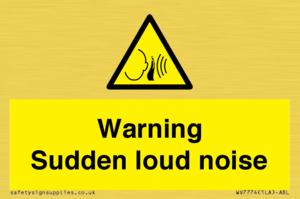 Warning Sudden loud noise