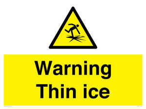 Warning Thin ice