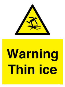 Warning Thin ice