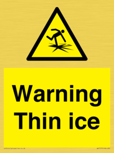 Warning Thin ice
