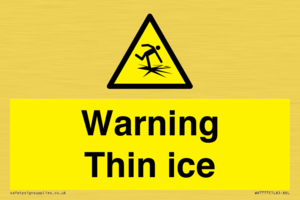 Warning Thin ice