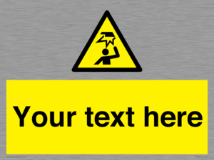 Custom warning overhead obstacle