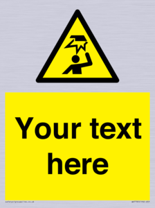 Custom warning overhead obstacle