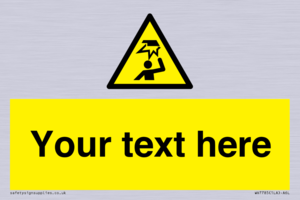 Custom warning overhead obstacle