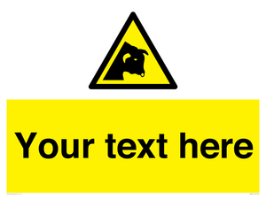 Custom warning bull