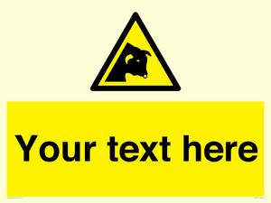 Custom warning bull