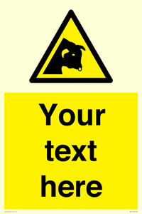 Custom warning bull